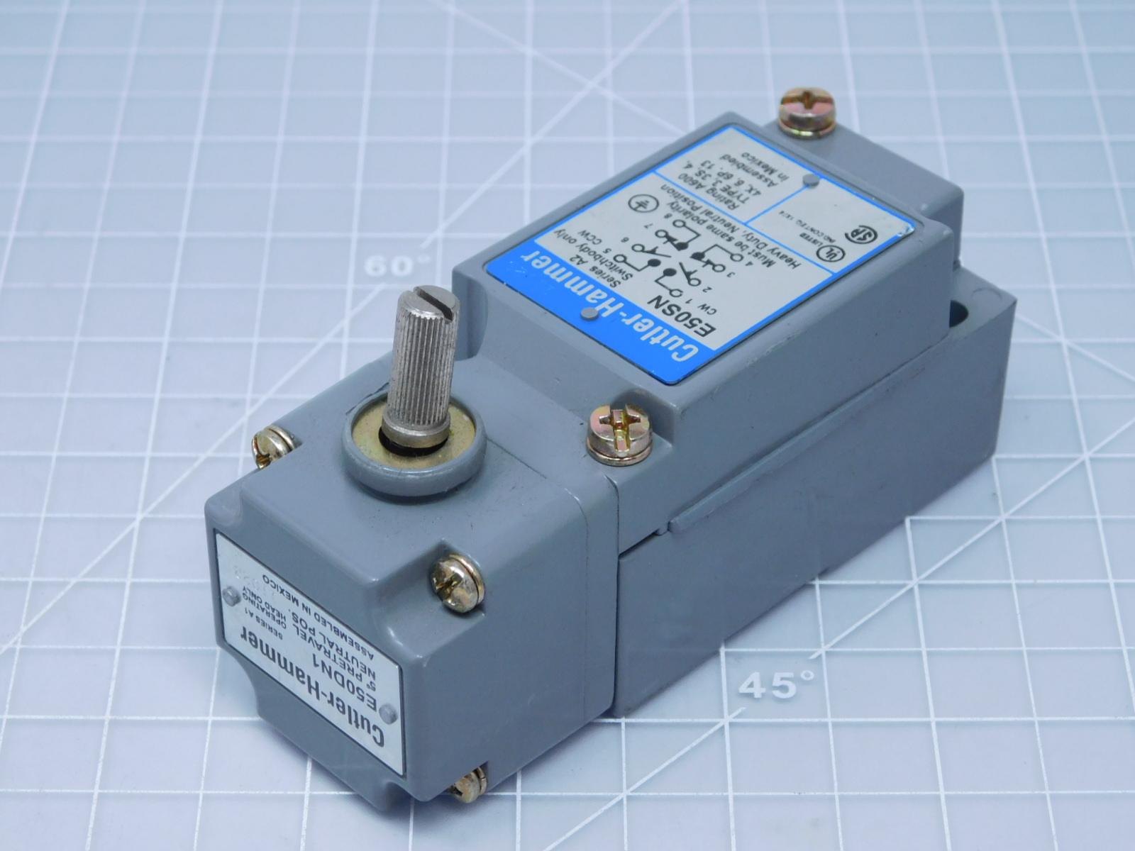 CutlerHammer E50SN Limit Switch Series A2 E50DN1 T125584 eBay